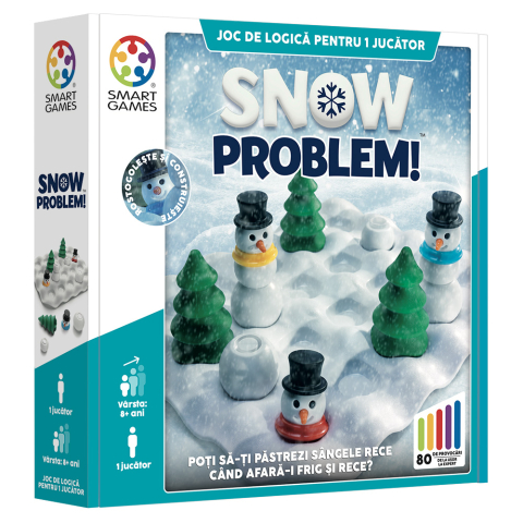 Jucarii si jocuri copii - Smart Games - Snow Problem, joc de logica cu 80 de provocari, 8+ ani, editie lb. Romana