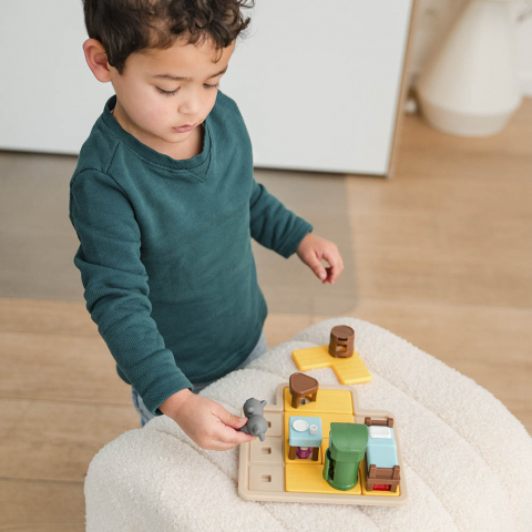 Smart Games - The Wolf & The 7 Goats - Deluxe, joc de logica cu 48 de provocari, 3+ ani,  editie internationala [4]