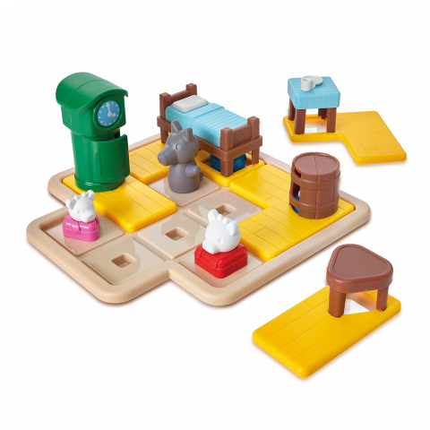 Smart Games - The Wolf & The 7 Goats - Deluxe, joc de logica cu 48 de provocari, 3+ ani,  editie internationala [1]