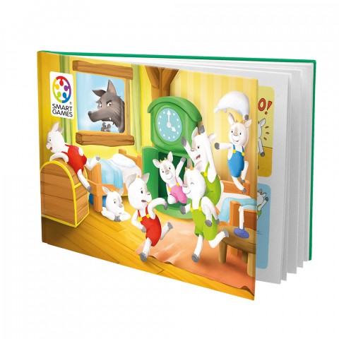 Smart Games - The Wolf & The 7 Goats - Deluxe, joc de logica cu 48 de provocari, 3+ ani,  editie internationala [3]