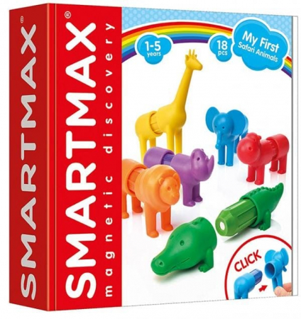 Jucarii copii 2-3 ani - SMARTMAX MY FIRST SAFARI ANIMALS, 2-3 ani +