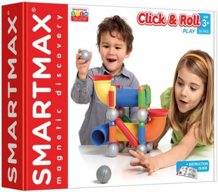 Jucarii copii 2-3 ani - SMARTMAX PLAY BALL RUN FUN CLICK & ROLL, 2-3 ani +