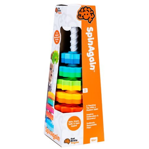 Centre de activitati - SpinAgain, Turn de stivuire rotativ pentru copii