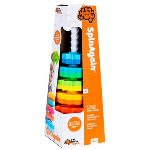 Jucarii bebelusi - SpinAgain, Turn de stivuire rotativ pentru copii