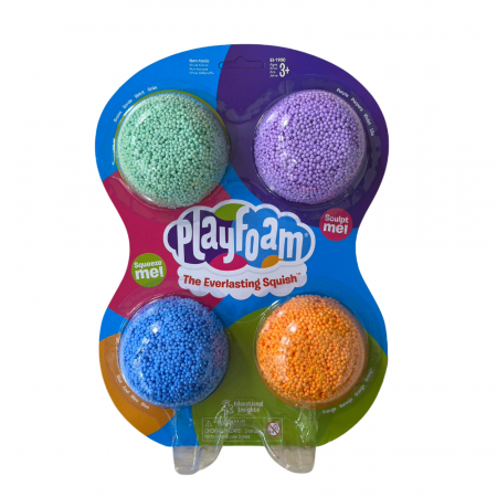 Jocuri de indemanare - Spuma de modelat Playfoam™ - Set 4 culori, Educational Insights, 2-3 ani +