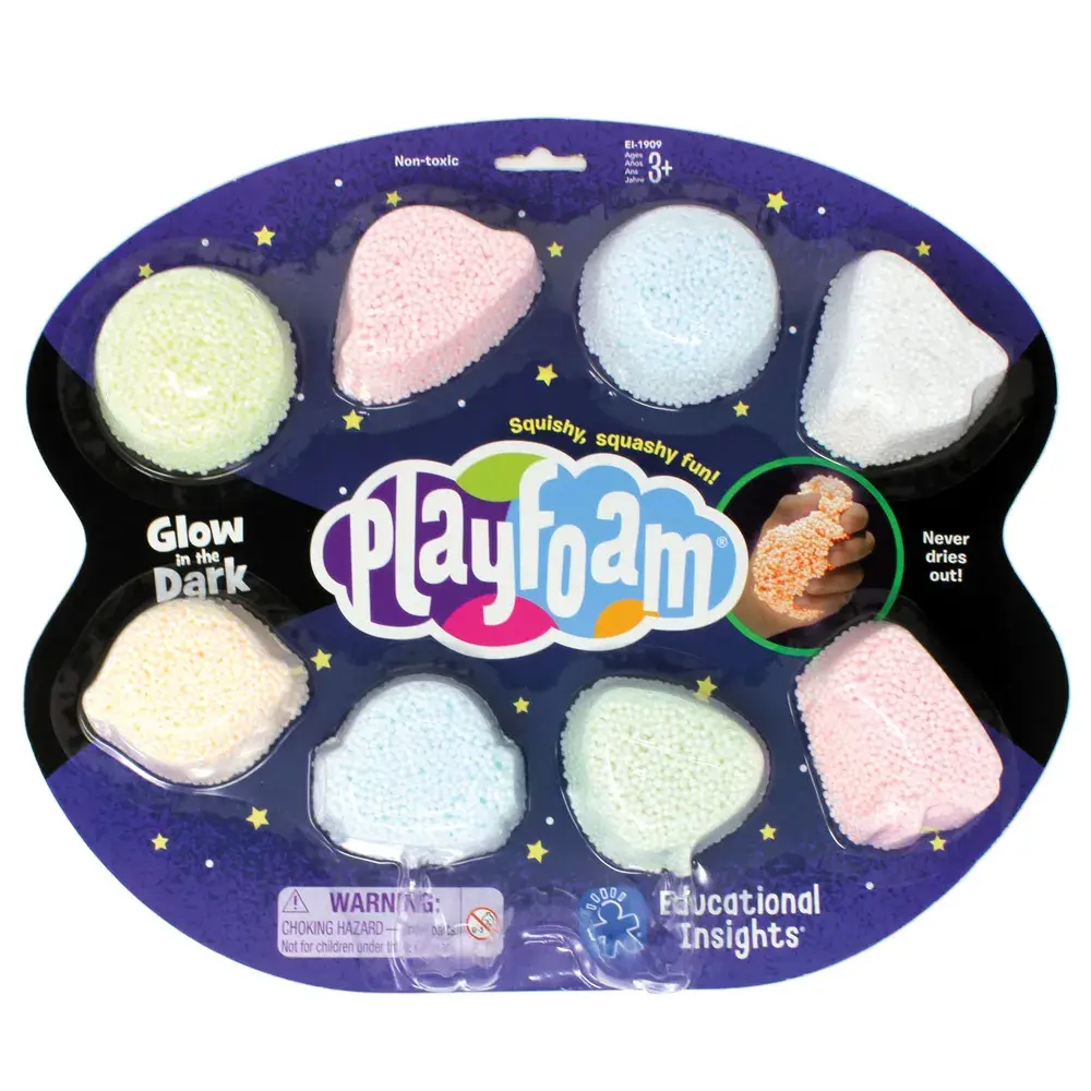 Vârsta - Spuma de modelat reflectorizanta Playfoam™ - Set 8 buc, Educational Insights, 2-3 ani +