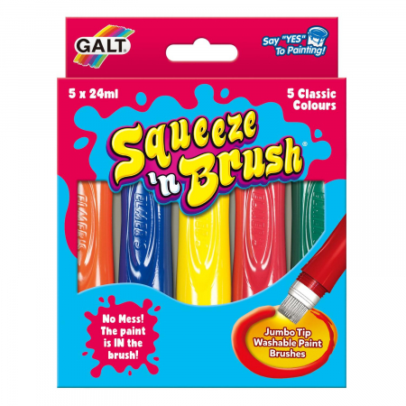 Vârsta - Squeeze'n Brush - 5 culori, Galt, 2-3 ani +