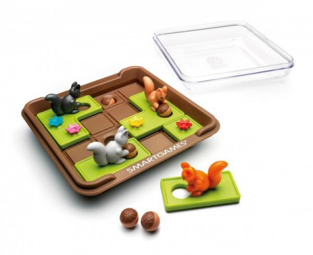 Smart Games - Squirrels Go Nuts!, joc de logica cu 60 de provocari, 6+ ani [1]