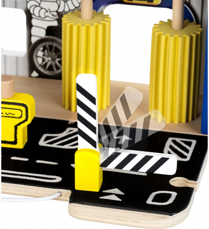 Statie reparatii masini cu spalatorie din lemn Michelin, Klein, 2-3 ani + [4]