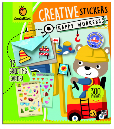 Cadouri copii - Stickere creative - Profesii si meserii, Ludattica, 2-3 ani +