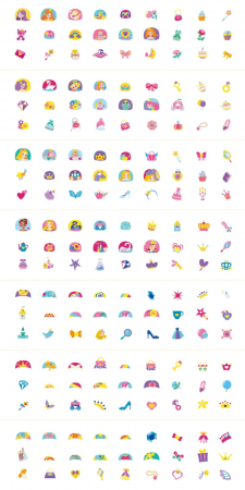 Stickere pentru unghii si tatuaje - Printesa, + 3 ani [4]