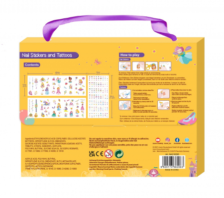 Stickere pentru unghii si tatuaje - Printesa, + 3 ani [2]