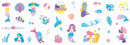 Stickere pentru unghii si tatuaje - Sirena, + 3 ani [5]
