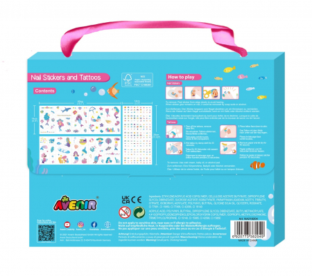 Stickere pentru unghii si tatuaje - Sirena, + 3 ani [3]