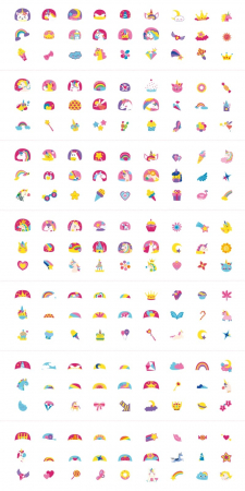 Stickere pentru unghii si tatuaje - Unicorni, + 3 ani [5]