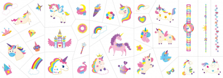 Stickere pentru unghii si tatuaje - Unicorni, + 3 ani [2]