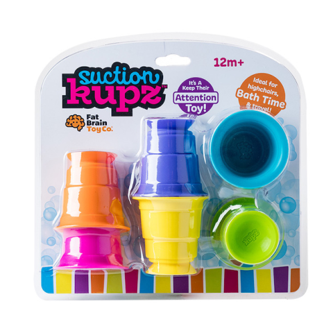Jucarii bebelusi - Suction Kupz, Set de cupe din silicon cu ventuze