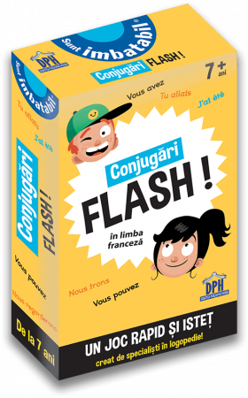 Jucarii educative 8 - 9 ani - Sunt imbatabil: Conjugari flash in limba franceza!, DPH, 6-7 ani +
