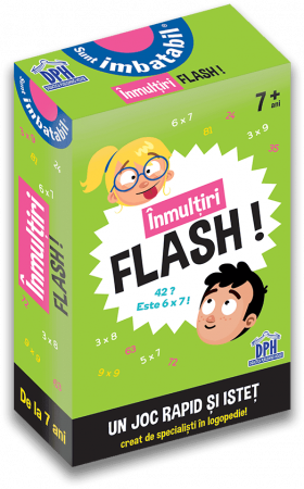 Jucarii educative 8 - 9 ani - Sunt imbatabil: Inmultiri flash!, DPH, 6-7 ani +