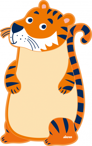 Jocuri creative - Tabla magnetica de perete-Tigru