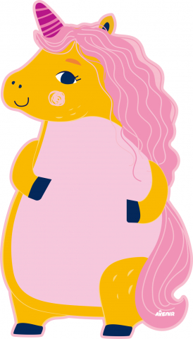 Jocuri creative - Tabla magnetica de perete-Unicorn