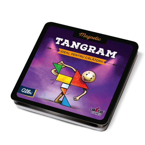 Jocuri de societate - Tangram, magnetic,  +4 ani