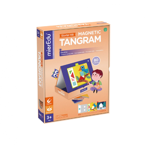 Jocuri cu magneti - Tangram magnetic - Starter kit