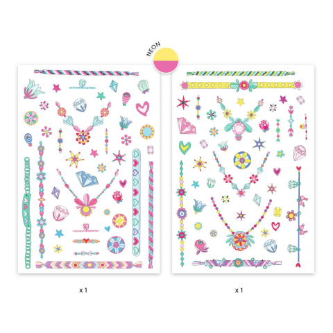 Tatuaje Djeco bijuterii neon, 2-3 ani + [2]