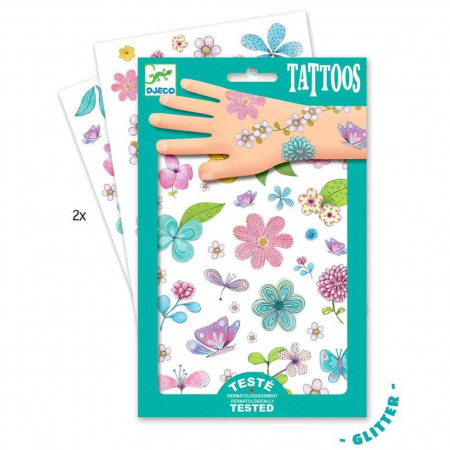Jucarii copii 2-3 ani - Tatuaje Djeco Flori, 2-3 ani +