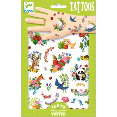 Jucarii copii 2-3 ani - Tatuaje Djeco Flori de primavara, 3 ani +