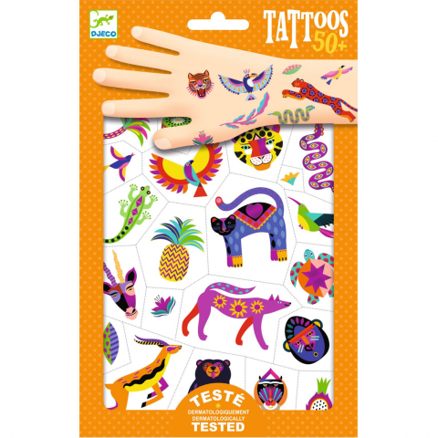 Jucarii copii 4-5 ani - Tatuaje Djeco Frumusete salbatica, 4-5 ani +
