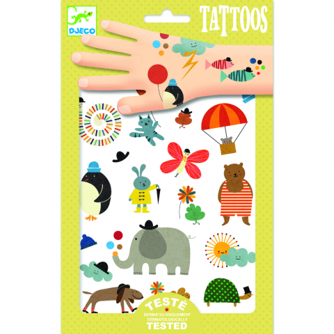 Vârsta - Tatuaje Djeco pentru copii, 2-3 ani +