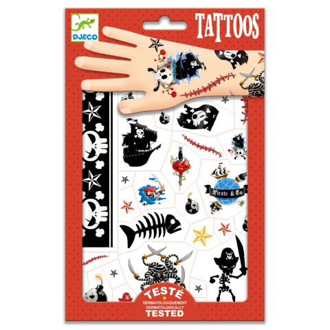 Vârsta - Tatuaje Djeco Pirati, 2-3 ani +