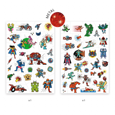 Tatuaje Djeco Supereroi, 2-3 ani + [2]