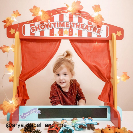 Teatru de papusi din lemn, BIGJIGS Toys, 2-3 ani + [4]