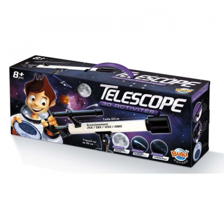 Jocuri experimente stiintifice - Telescop - 30 activitati, BUKI France, 8-9 ani +
