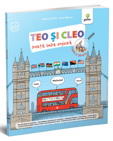 Carti invatare limbi straine - Teo și Cleo învață limba engleză, Editura Gama, 2-3 ani +