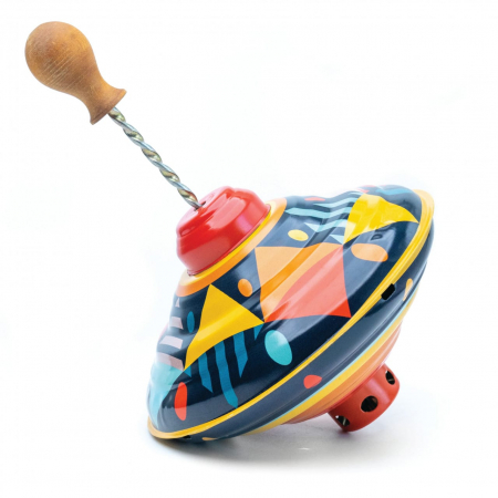 Titirez cu sunet si maner din lemn Confetti [2]