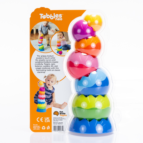 Jucarii bebelusi - Tobbles Neo, Turn de bile pentru stivuit si echilibru