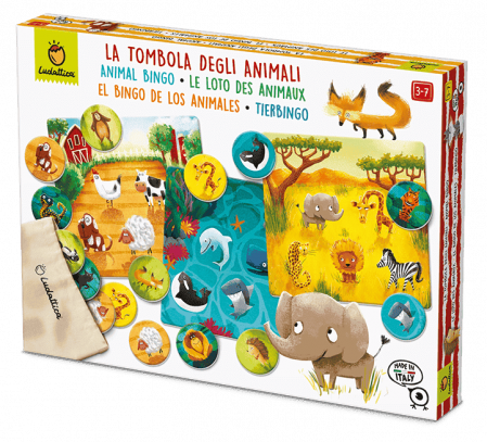 Joc de Familie 2 în 1 Tombola Animalelor: Bingo & Memo, 3 - 7 ani, Ludattica [1]