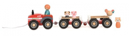 Vehicule - Tractor cu remorca si figurine, Egmont toys, 2-3 ani +