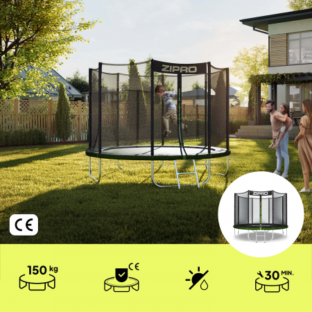 Trambulina copii 252 cm de exterior ZIPRO Jump Pro cu plasa de protectie externa [3]