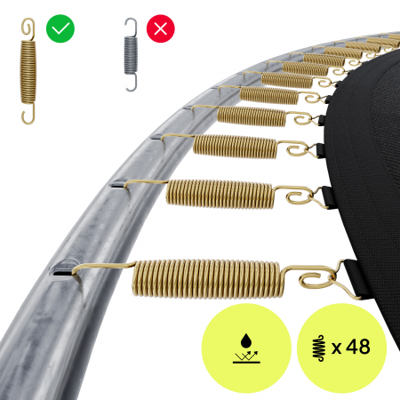 Trambulina copii 252 cm de exterior ZIPRO Jump Pro, cu plasa de protectie interna [6]