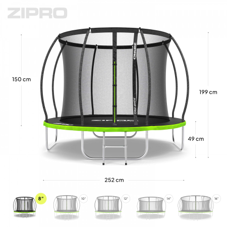 Trambulina copii 252 cm de exterior ZIPRO  Jump Pro Premium [1]
