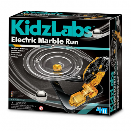 Jucarii si jocuri copii - Traseu de bile electric, Marble Run Kidzlabs, + 5 ani