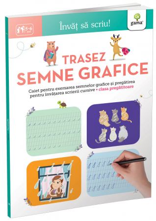 Jucarii copii 4-5 ani - Trasez semne grafice
