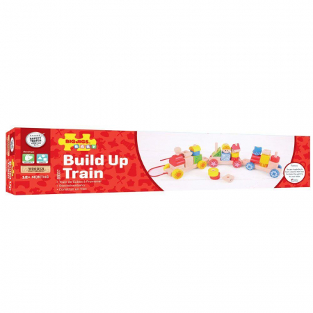Trenuletul colorat cu forme, BIGJIGS Toys, 1-2 ani + [4]