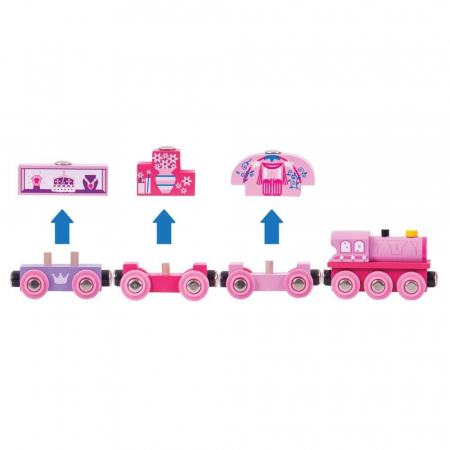 Trenuletul printesei, BIGJIGS Toys, 2-3 ani + [1]
