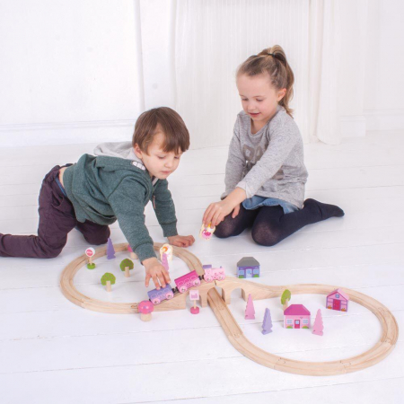 Trenuletul zanelor, BIGJIGS Toys, 2-3 ani + [10]