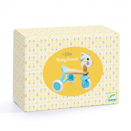 Tricicleta lemn fara pedale Djeco, + 12 luni [1]